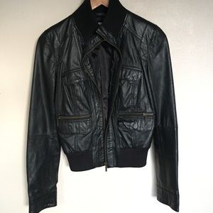Zara leather jacket